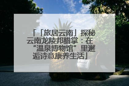 「旅居云南」探秘云南龙陵邦腊掌：在“温泉博物馆”里邂逅诗意康养生活