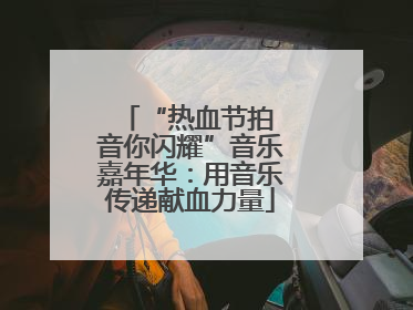 “热血节拍 音你闪耀”音乐嘉年华：用音乐传递献血力量