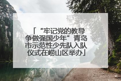 “牢记党的教导 争做强国少年”青岛市示范性少先队入队仪式在崂山区举办