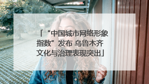 “中国城市网络形象指数”发布 乌鲁木齐文化与治理表现突出