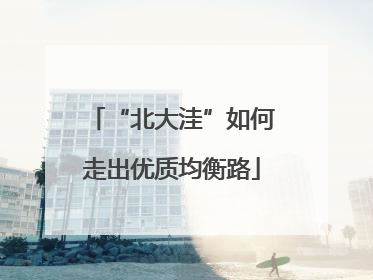 “北大洼”如何走出优质均衡路