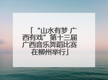 “山水有梦 广西有戏”第十三届广西音乐舞蹈比赛在柳州举行