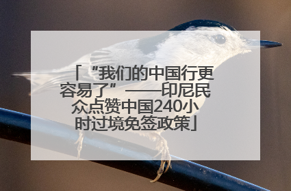 “我们的中国行更容易了”——印尼民众点赞中国240小时过境免签政策