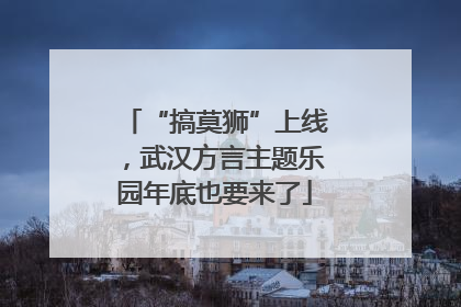 “搞莫狮”上线，武汉方言主题乐园年底也要来了