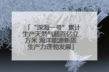 “深海一号”累计生产天然气超百亿立方米 海洋能源新质生产力蓬勃发展