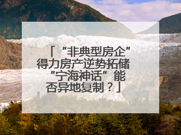 “非典型房企”得力房产逆势拓储 “宁海神话”能否异地复制？