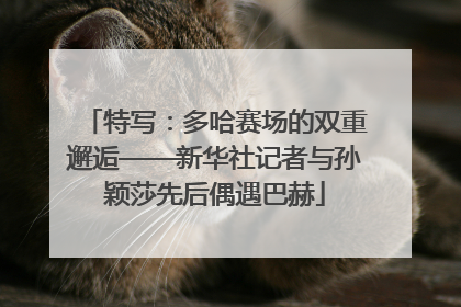 特写：多哈赛场的双重邂逅——新华社记者与孙颖莎先后偶遇巴赫