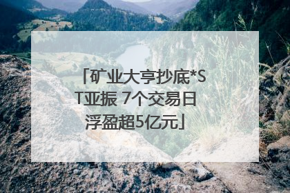 矿业大亨抄底*ST亚振 7个交易日浮盈超5亿元