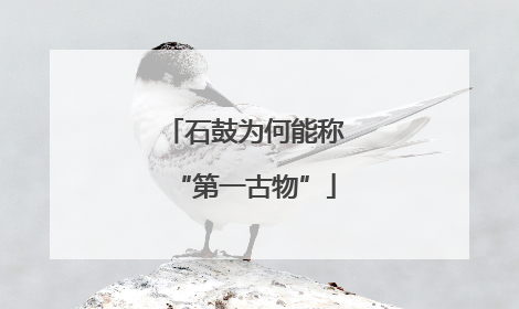 石鼓为何能称“第一古物”
