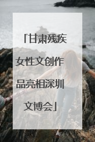 甘肃残疾女性文创作品亮相深圳文博会