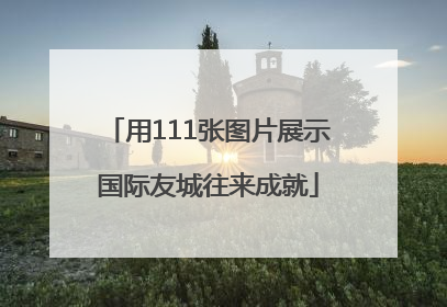 用111张图片展示国际友城往来成就