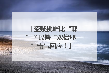 盗贼挑衅比“耶”？民警“双倍耶”霸气回应！