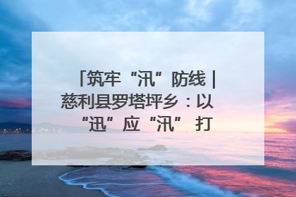 筑牢“汛”防线｜慈利县罗塔坪乡：以“迅”应“汛” 打赢暴雨防御战
