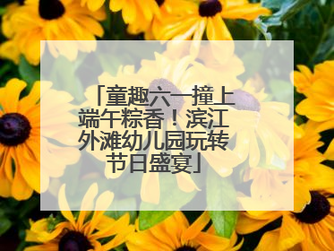 童趣六一撞上端午粽香！滨江外滩幼儿园玩转节日盛宴
