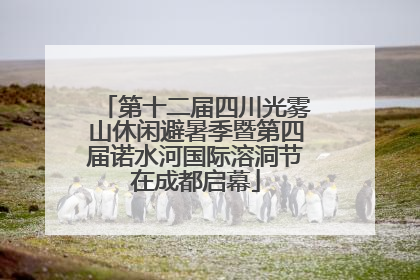 第十二届四川光雾山休闲避暑季暨第四届诺水河国际溶洞节在成都启幕