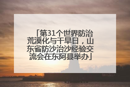 第31个世界防治荒漠化与干旱日，山东省防沙治沙经验交流会在东阿县举办