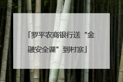 罗平农商银行送“金融安全课”到村寨