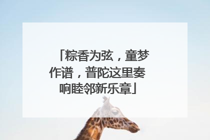 粽香为弦，童梦作谱，普陀这里奏响睦邻新乐章