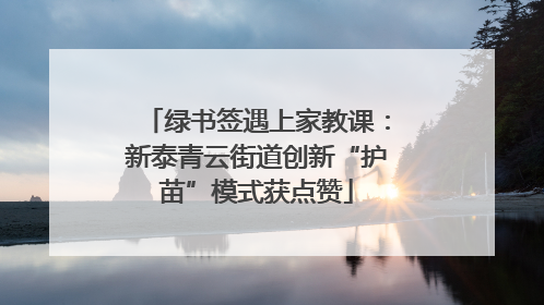 绿书签遇上家教课：新泰青云街道创新“护苗”模式获点赞