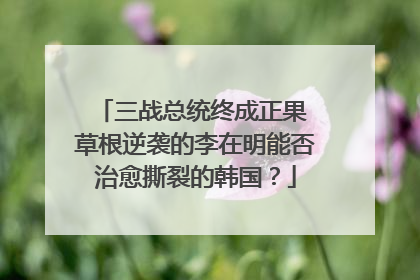 三战总统终成正果 草根逆袭的李在明能否治愈撕裂的韩国？