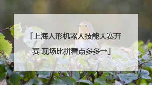 上海人形机器人技能大赛开赛 现场比拼看点多多→