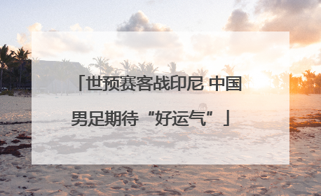 世预赛客战印尼 中国男足期待“好运气”