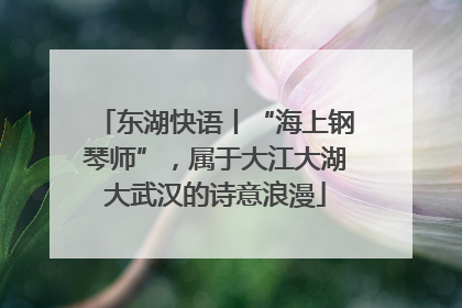 东湖快语丨“海上钢琴师”，属于大江大湖大武汉的诗意浪漫