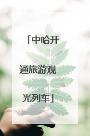 中哈开通旅游观光列车