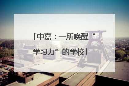 中嘉：一所唤醒“学习力”的学校