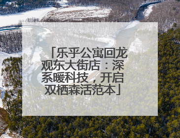 乐乎公寓回龙观东大街店：深系暖科技，开启双栖森活范本