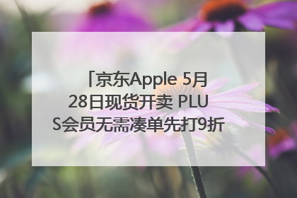 京东Apple 5月28日现货开卖 PLUS会员无需凑单先打9折再叠618优惠