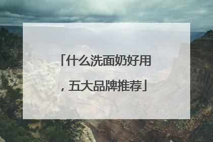什么洗面奶好用，五大品牌推荐