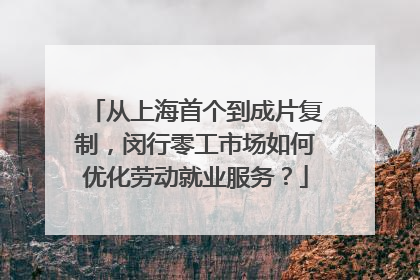 从上海首个到成片复制,闵行零工市场如何优化劳动就业服务?