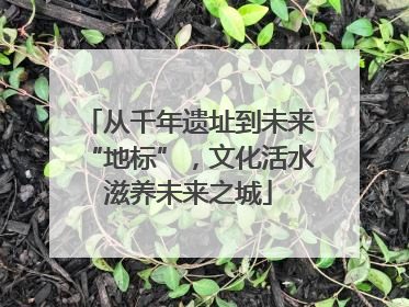从千年遗址到未来“地标”，文化活水滋养未来之城