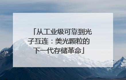 从工业级可靠到光子互连：美光颗粒的下一代存储革命