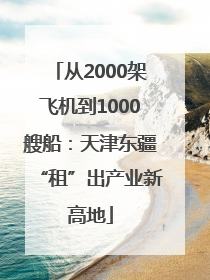从2000架飞机到1000艘船：天津东疆“租”出产业新高地