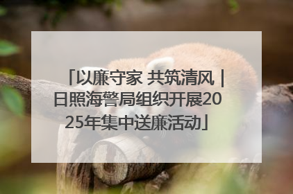 以廉守家 共筑清风｜日照海警局组织开展2025年集中送廉活动