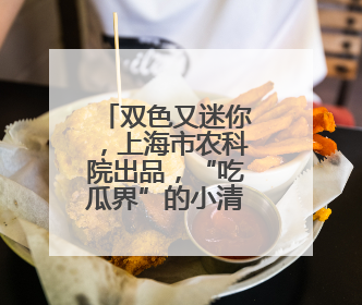 双色又迷你，上海市农科院出品，“吃瓜界”的小清新来了