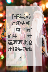 千年运河 万象更新｜应“运”而生：千年运河河北沧州段展新颜
