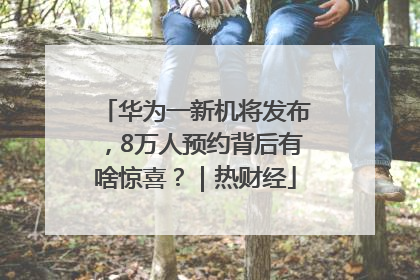 华为一新机将发布，8万人预约背后有啥惊喜？｜热财经