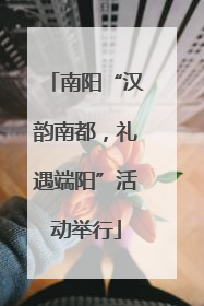 南阳“汉韵南都，礼遇端阳”活动举行