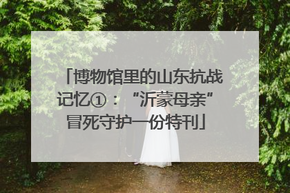 博物馆里的山东抗战记忆①：“沂蒙母亲”冒死守护一份特刊