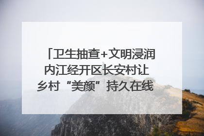卫生抽查+文明浸润 内江经开区长安村让乡村“美颜”持久在线｜万千气象看四川
