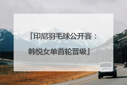 印尼羽毛球公开赛：韩悦女单首轮晋级