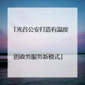 光谷公安打造有温度的政务服务新模式