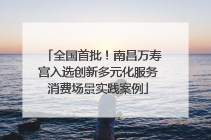 全国首批！南昌万寿宫入选创新多元化服务消费场景实践案例