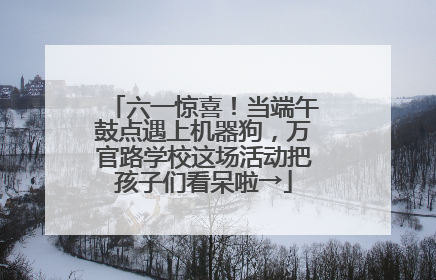 六一惊喜！当端午鼓点遇上机器狗，万官路学校这场活动把孩子们看呆啦→