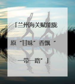 兰州海关赋能陇原“甘味”香飘“一带一路”
