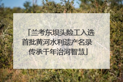 兰考东坝头险工入选首批黄河水利遗产名录 传承千年治河智慧