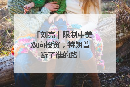 刘亮｜限制中美双向投资，特朗普断了谁的路